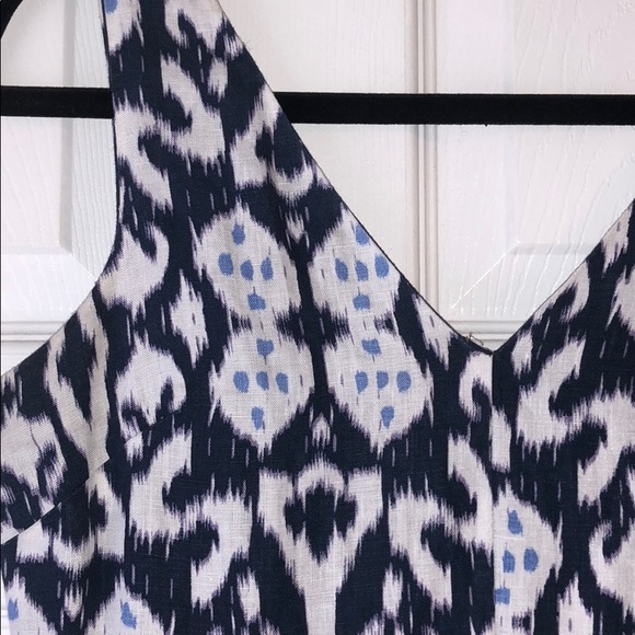 GAP Blue Print, V Neck, Dress, Size 0 - Picture 3 of 6